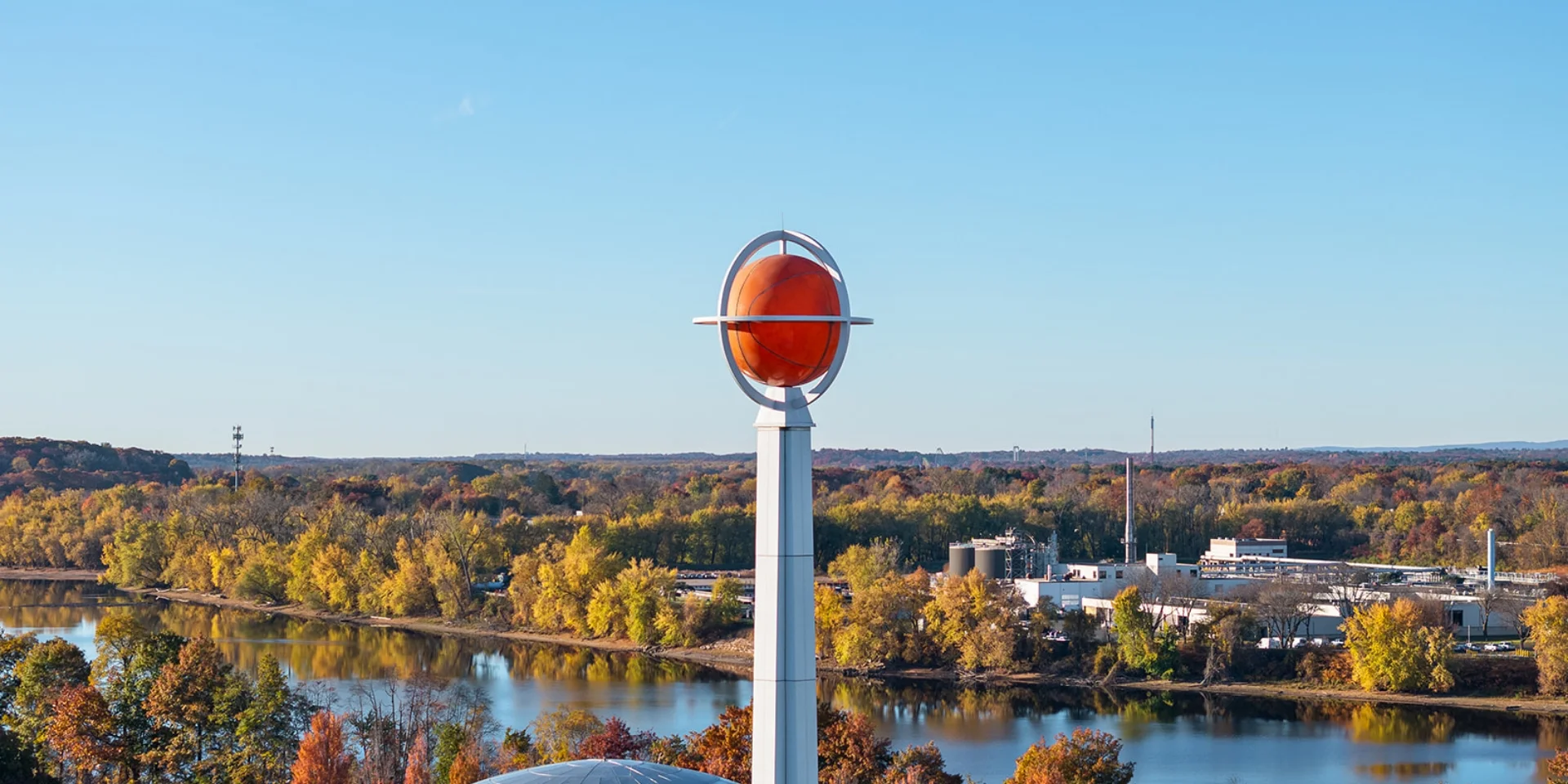 top of basketball tower spire