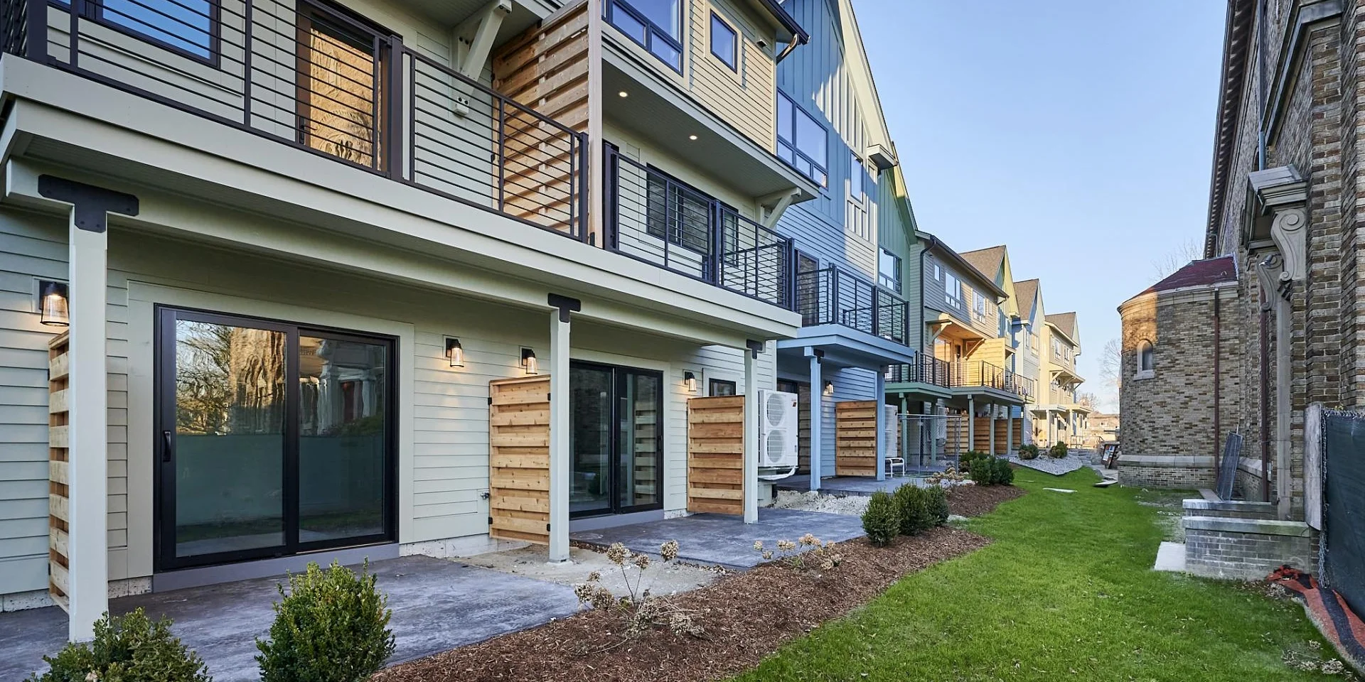 completed apartment patios