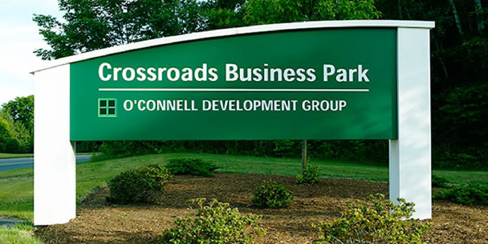 Crossroads Business Park entrance sign