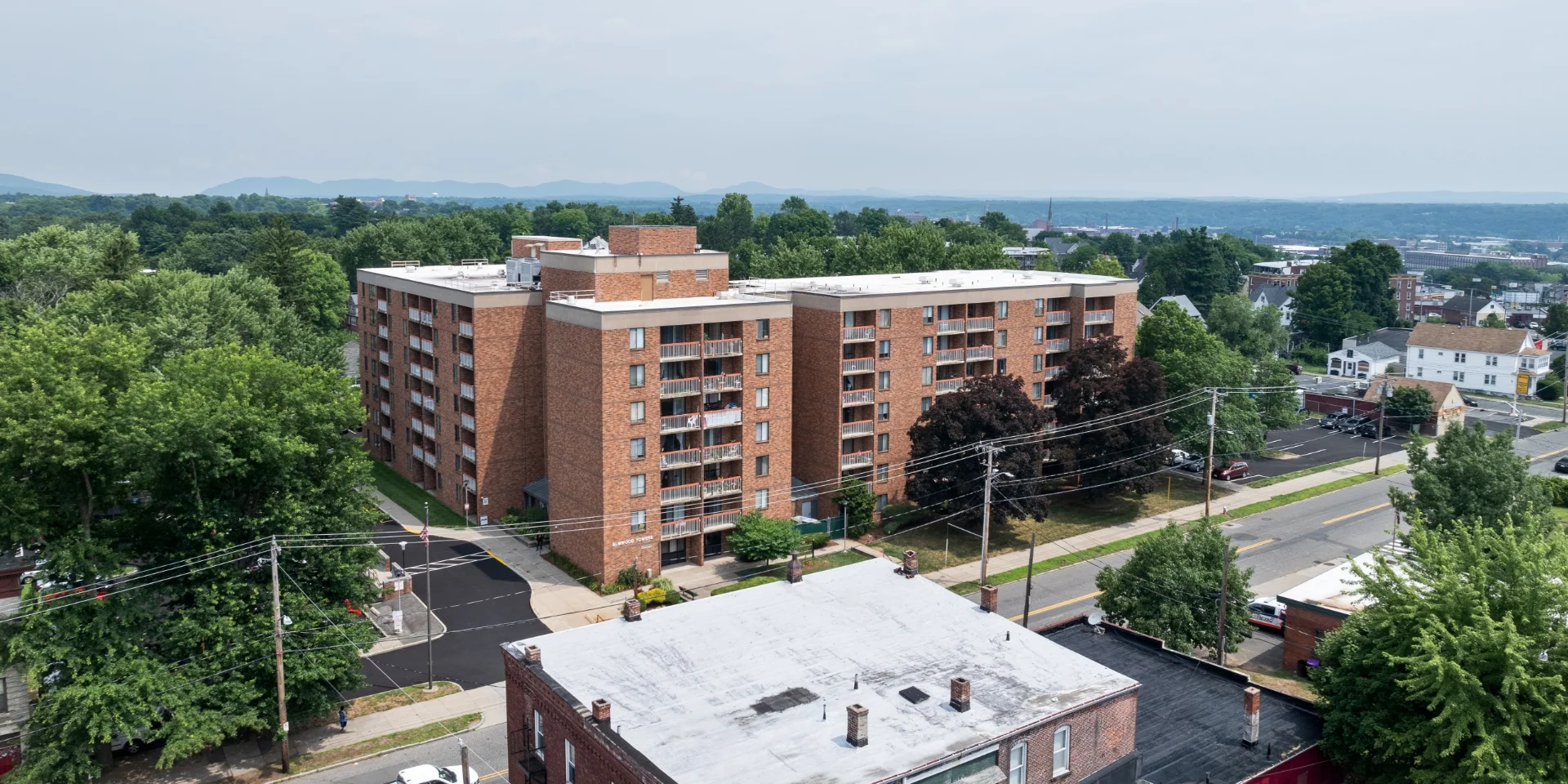 Elmwood Towers exterior aerial