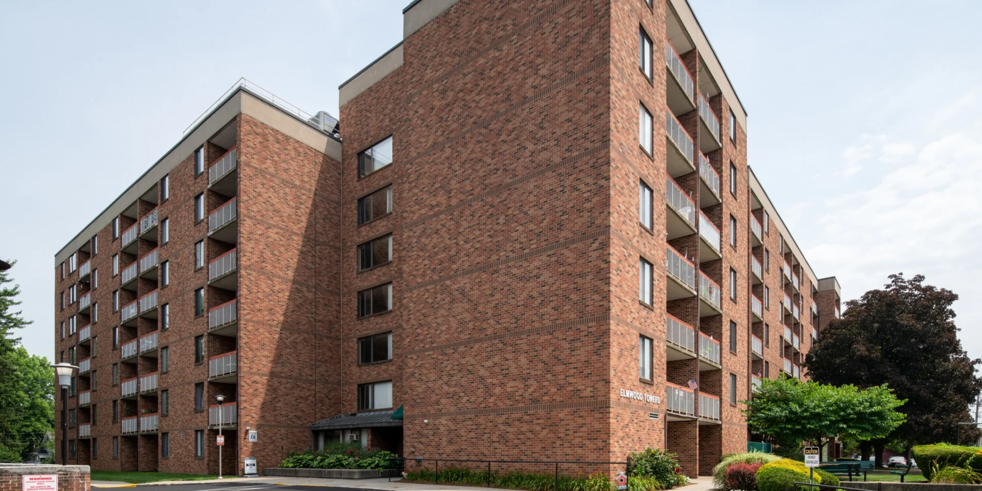 Elmwood Towers building exterior corner