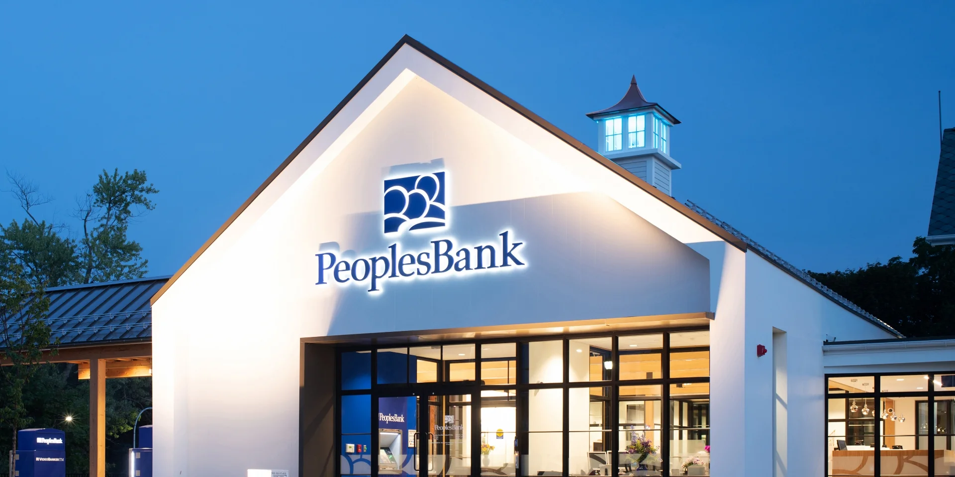 bank front exterior and logo