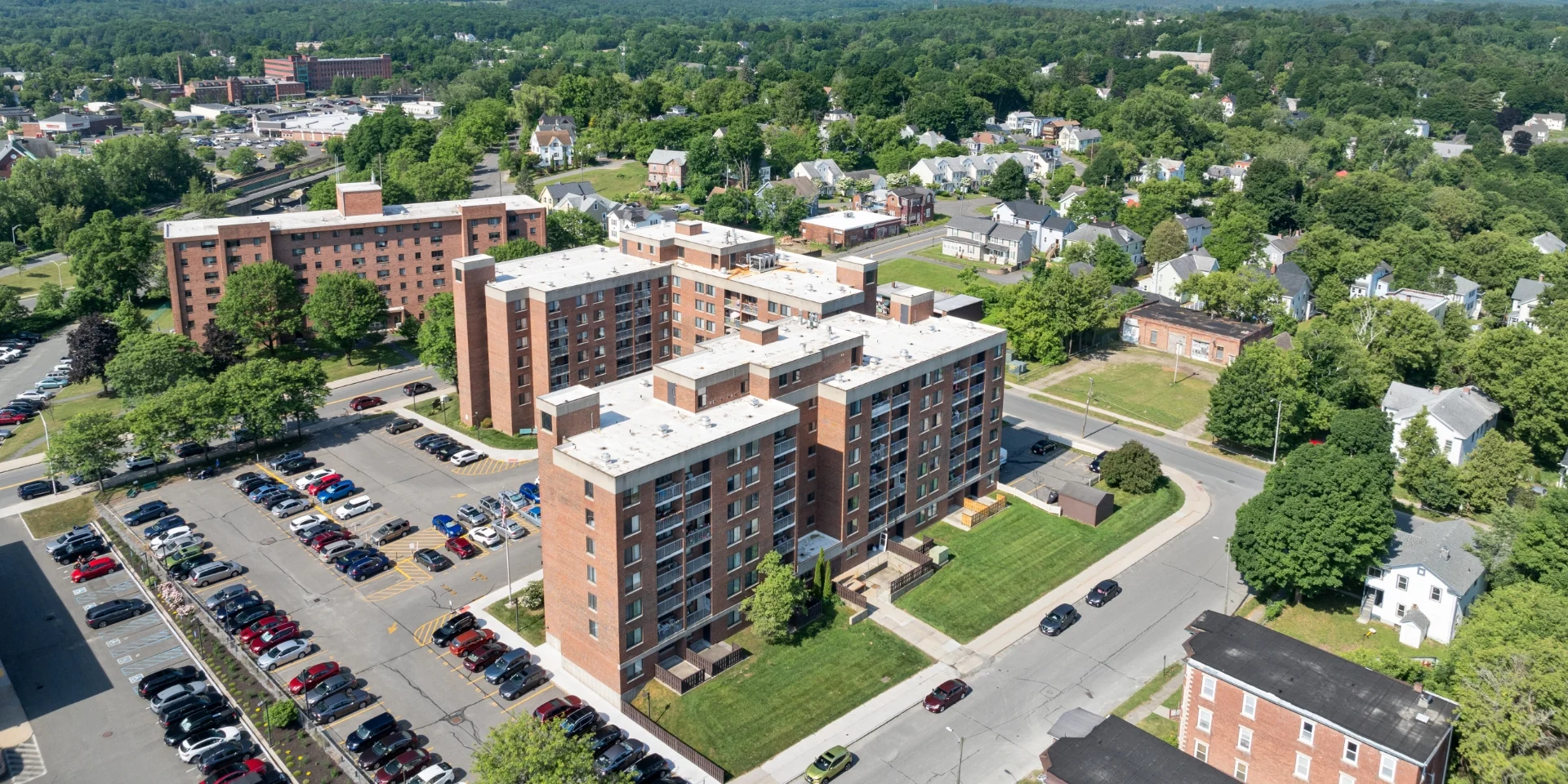 aerial view of entire property