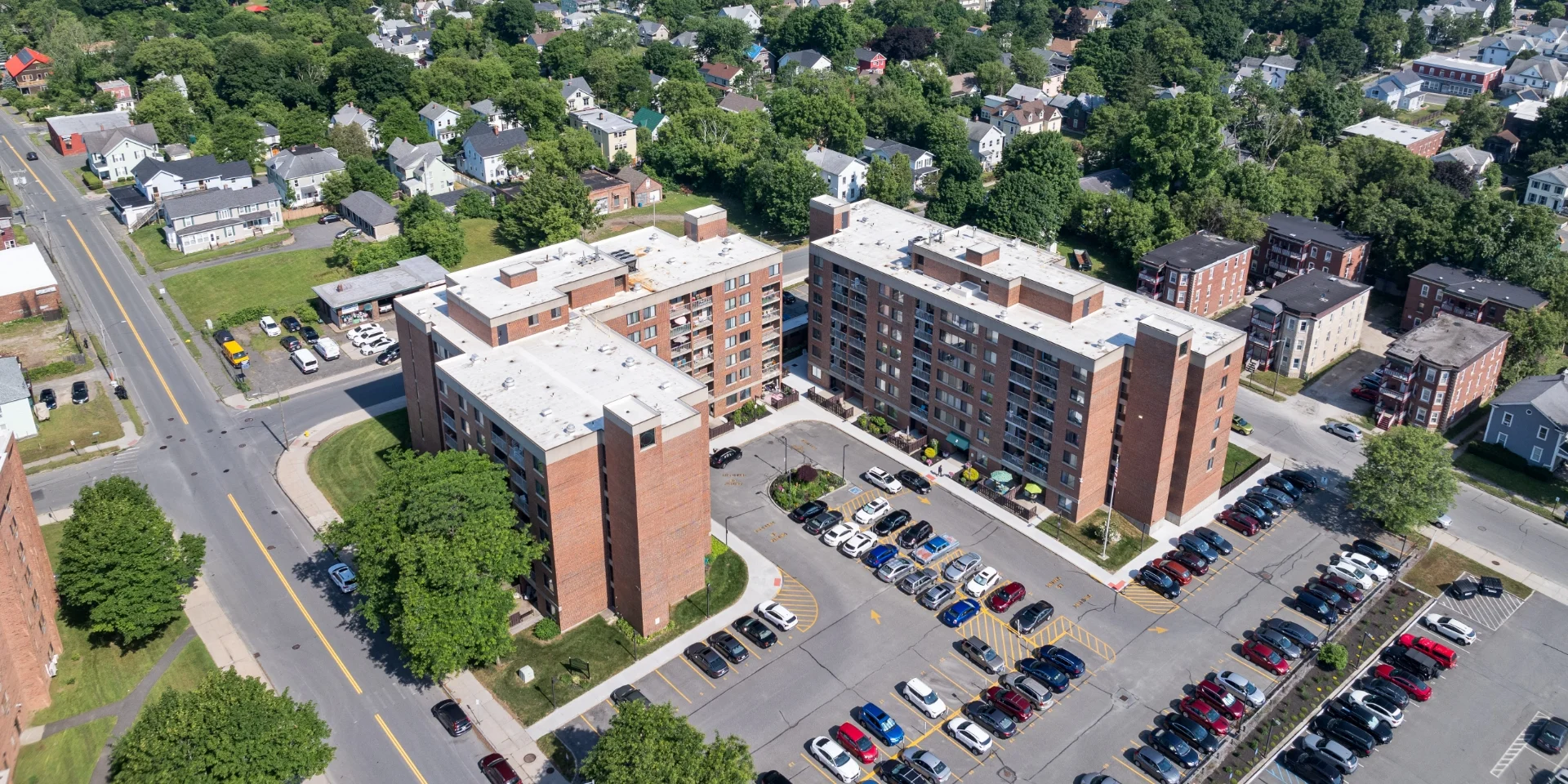 aerial view of entire property