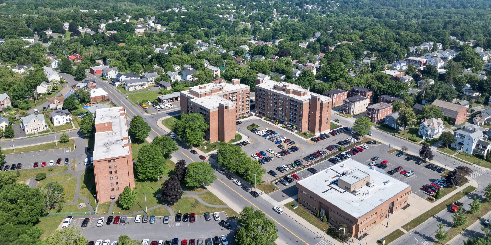 aerial view of entire property