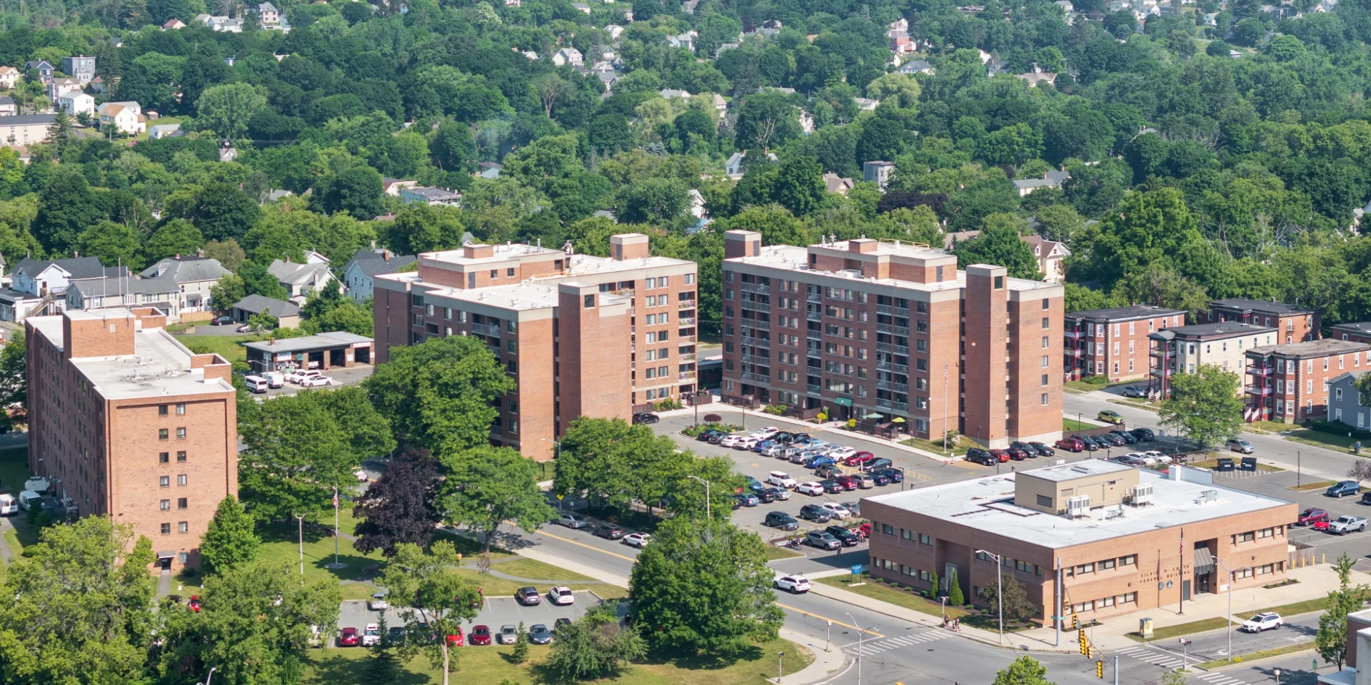 aerial view of entire property