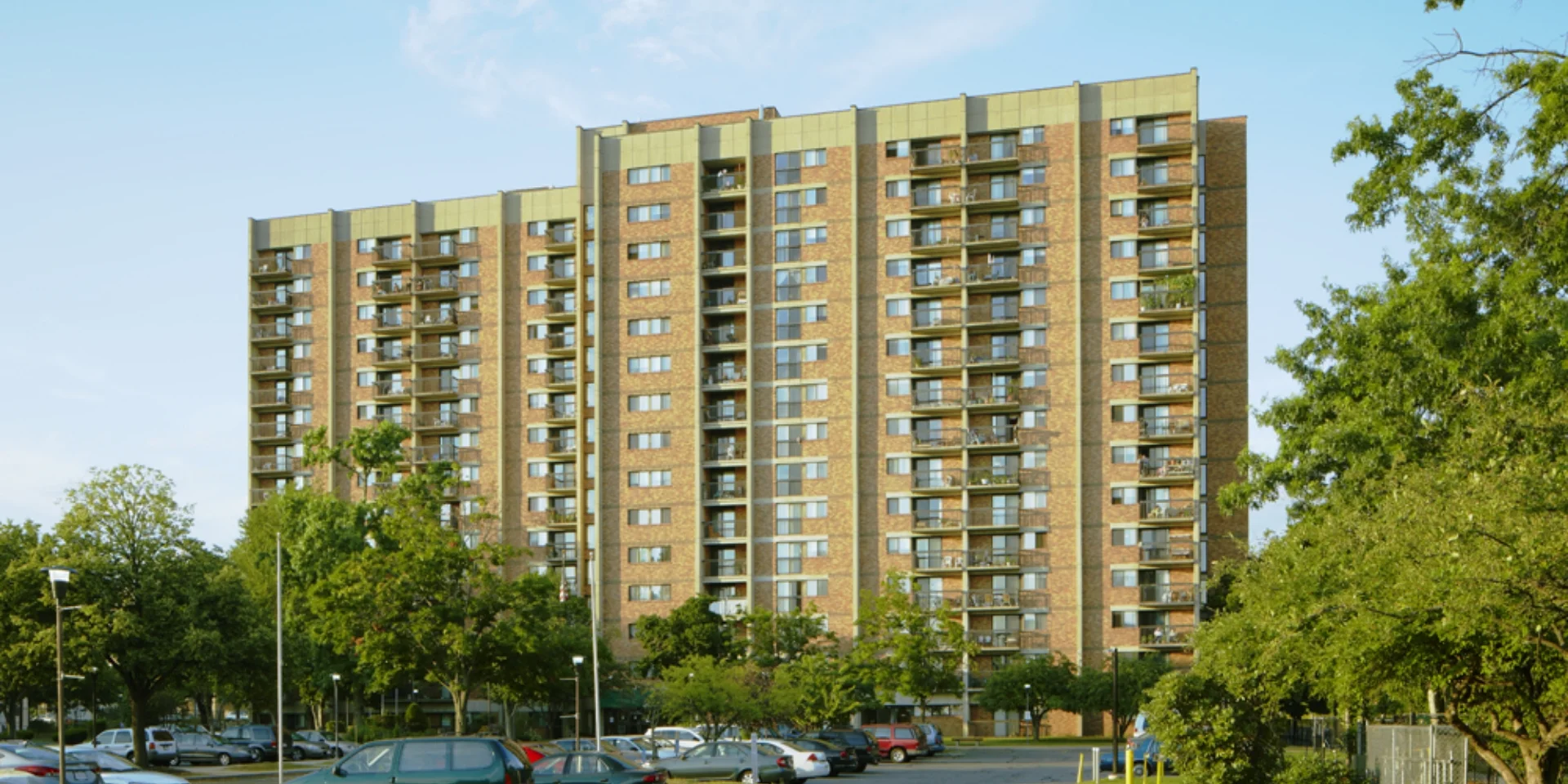 Linden Towers full building exterior