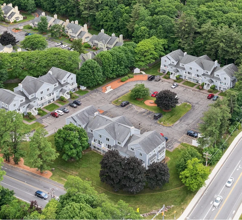 aerial view of property